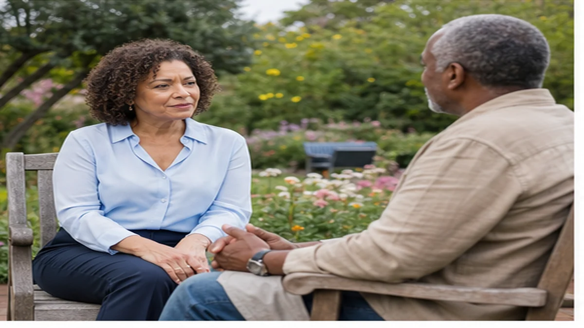 Senior dating over 50 in a public setting with healthy boundaries